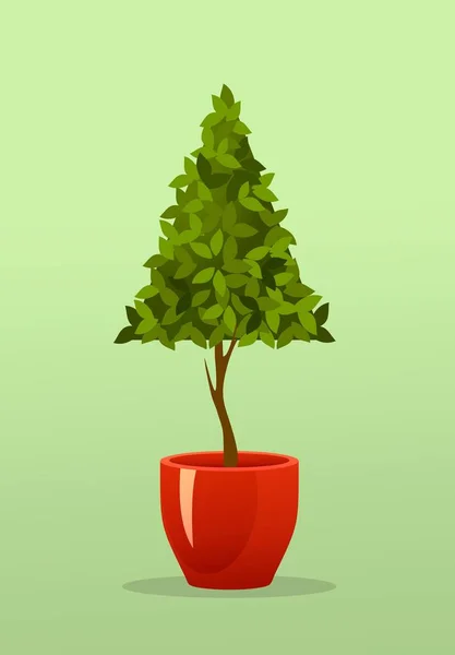 Arbre dans un pot — Image vectorielle