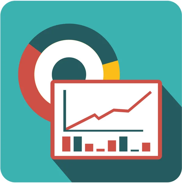 Pictogram zakelijke prognose — Stockvector