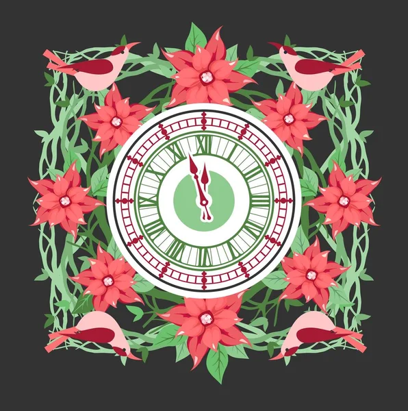 Reloj marco flores — Archivo Imágenes Vectoriales