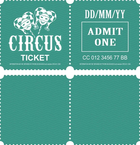 Circus Ticket Vector — Stockvector