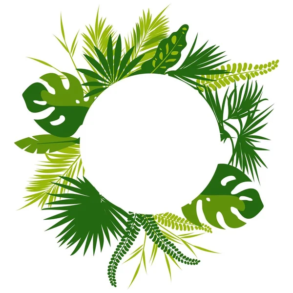 Vektör tropikal yaprak