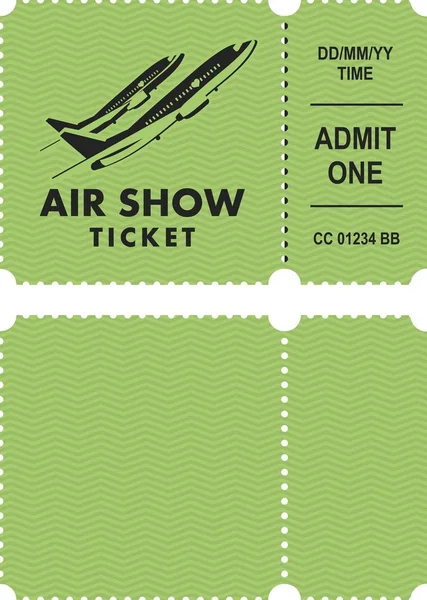 Билет на аэрошоу — стоковый вектор