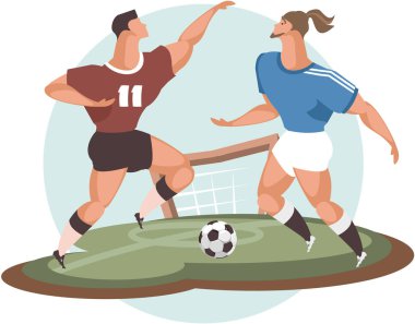 Futbol oyuncu vektör