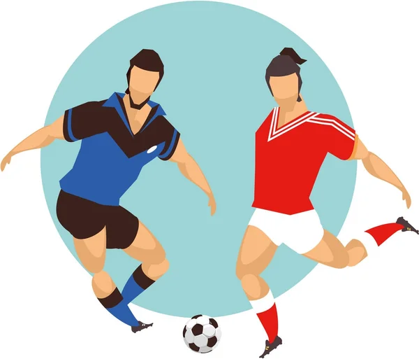 Jugador de fútbol vector — Archivo Imágenes Vectoriales