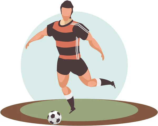 Soccer player vector — Stock Vector