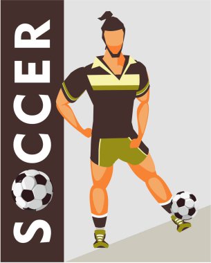 Futbol oyuncu poster