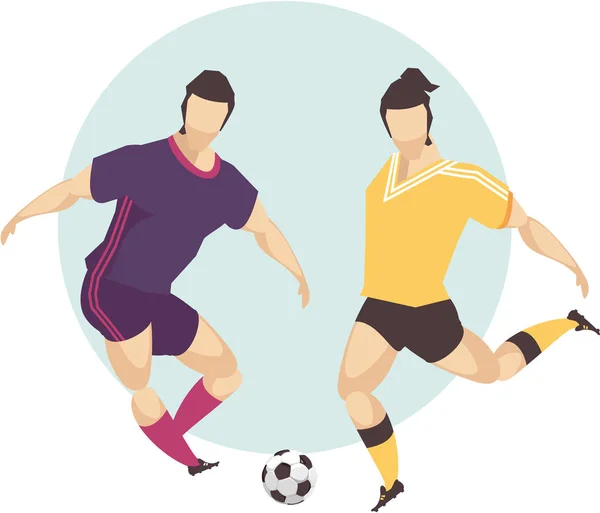 Fotboll spelare vektor — Stock vektor