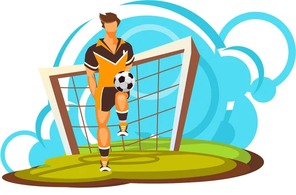 Soccer player vector — Stock Vector