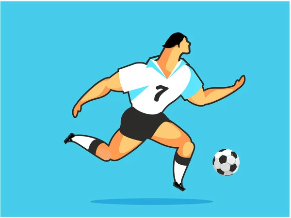 Sport de joueur de football — Image vectorielle