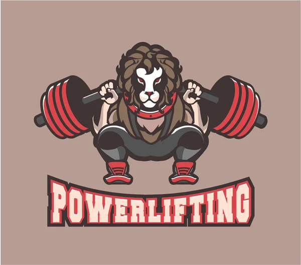 Činka squat powerlifting — Stockový vektor