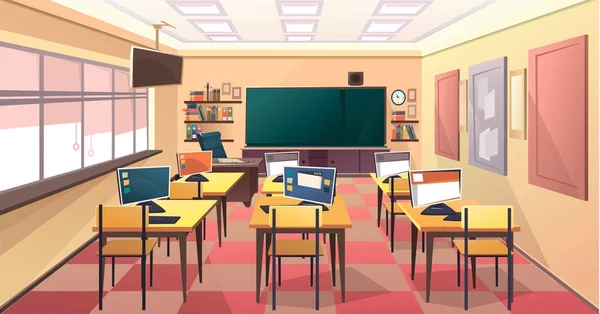 School klas interieur — Stockvector