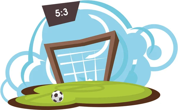 Vecteur terrain de football — Image vectorielle