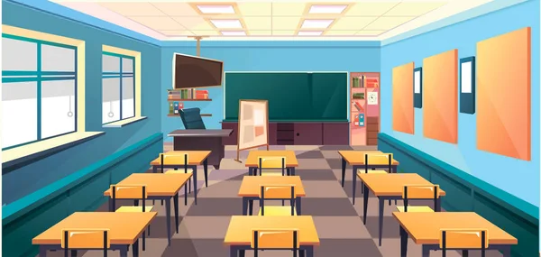 Escuela aula interior — Vector de stock