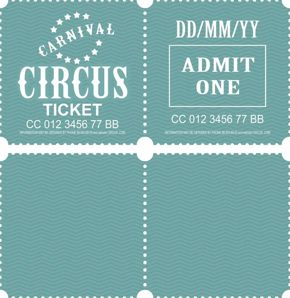 Circus ticket vector — Stock Vector
