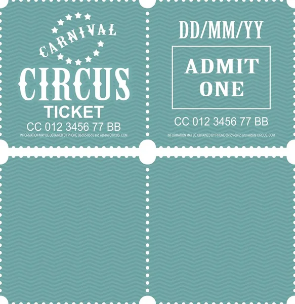 Circus Ticket Vector — Stockvector