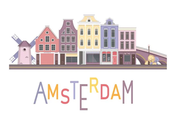 矢量城市阿姆斯特丹 — 图库矢量图片