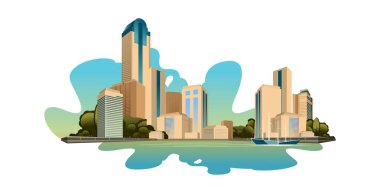 Modern bina cityscape