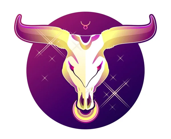 Taurus zodiac-tecken — Stock vektor