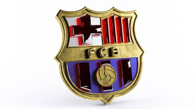 FC Barcelona Logo Gold