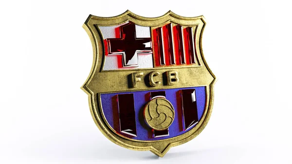 Barcelona Logo Ouro — Fotografia de Stock