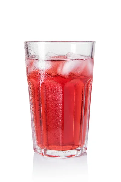 A glass of squirt drinks on white background — Stock Photo, Image