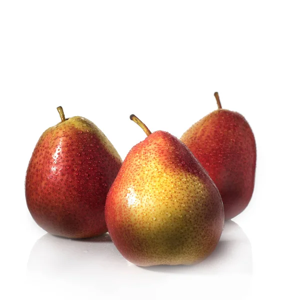 Pears on white background with shadow — Stock Photo, Image