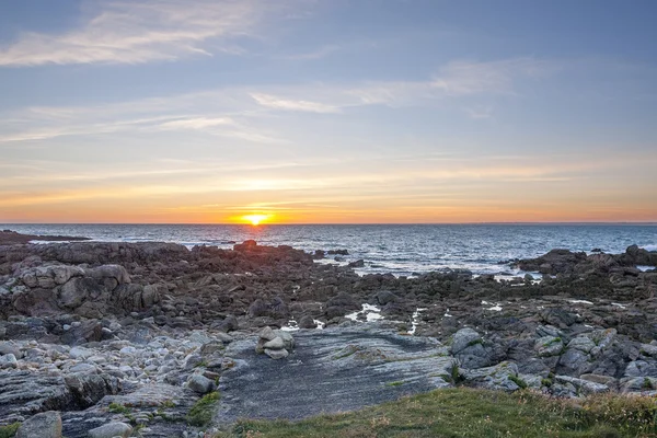 Brittany kıyı akşam — Stok fotoğraf