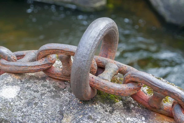 Metalen ketting detail — Stockfoto