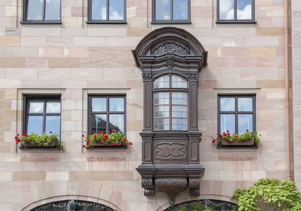 Hausfassade in Nürnberg — Stockfoto