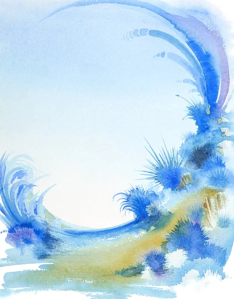 Fantastische Aquarellmalerei — Stockfoto