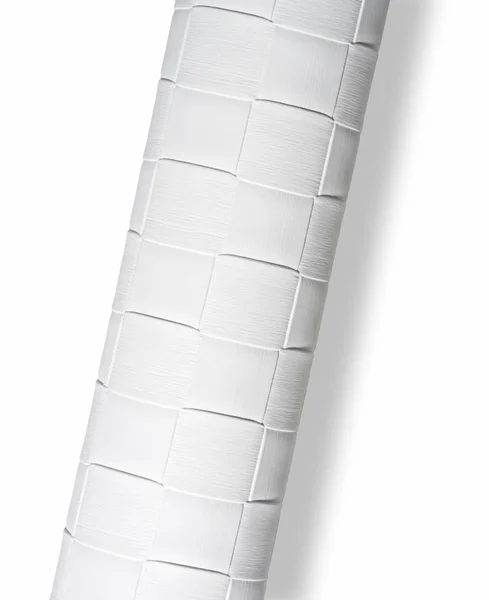 Rolled woven white surface — Stock Photo, Image