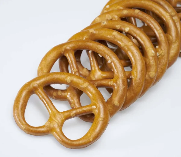 Pequena lixívia pretzels close-up — Fotografia de Stock