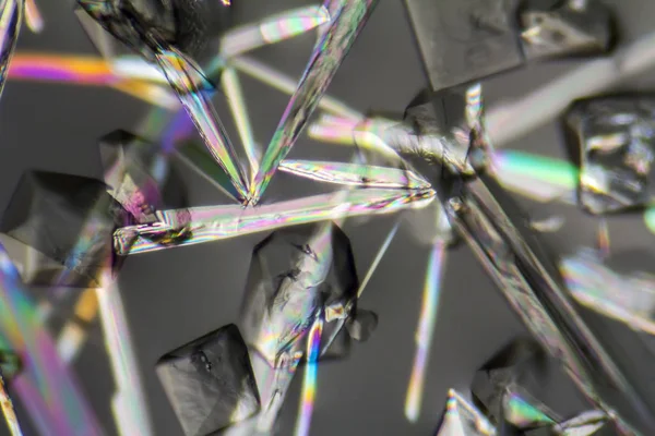 Soda lye mikrokristaller — Stockfoto