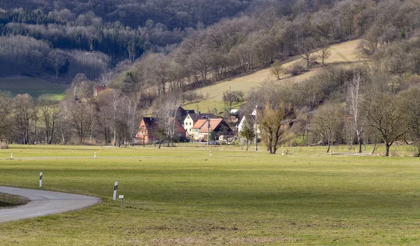 Paisaje rural en Hohenlohe — Foto de Stock