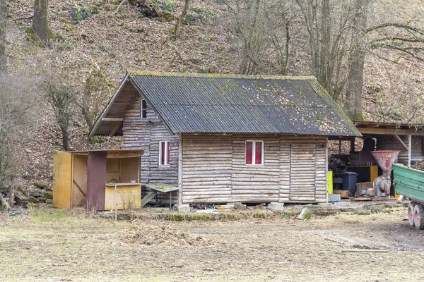 Caseta rural de madera — Foto de Stock