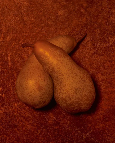 Two pears cuddling — Stock Photo, Image