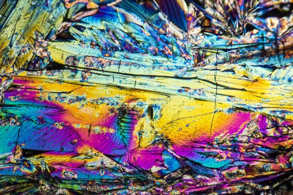 Mikroskopiska Xylosen kristaller — Stockfoto