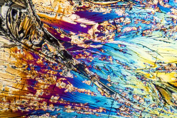 Микроскопические кристаллы ксилозы — стоковое фото