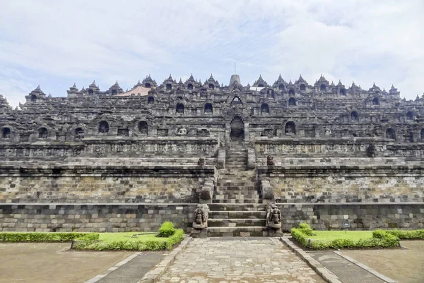 Borobudur en Java — Foto de Stock