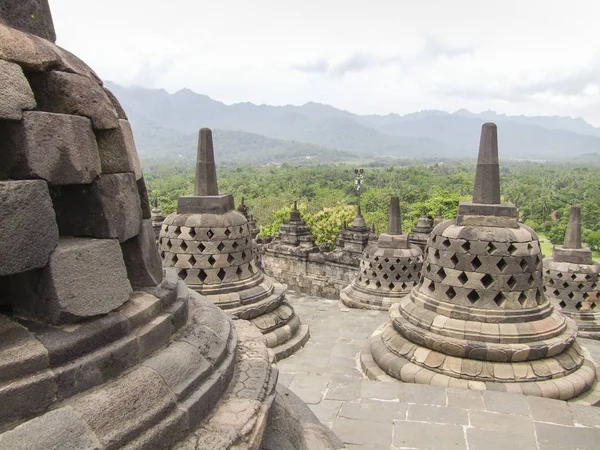 Borobudur in Java — Stockfoto