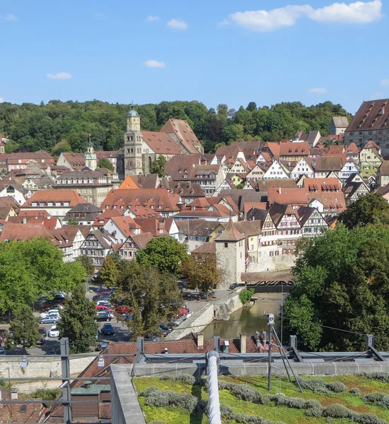 Luchtfoto Schwaebisch Hall — Stockfoto