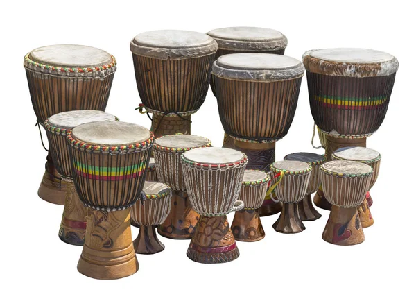 大量的非洲鼓 — 图库照片