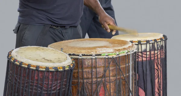 Afrikaanse drum speler — Stockfoto