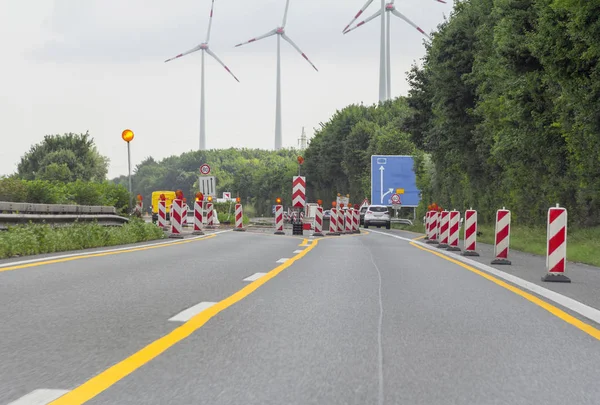 Paesaggio autostradale nel sud della Germania — Foto Stock