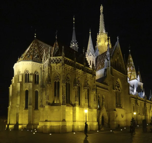 在布达佩斯夜景 — 图库照片