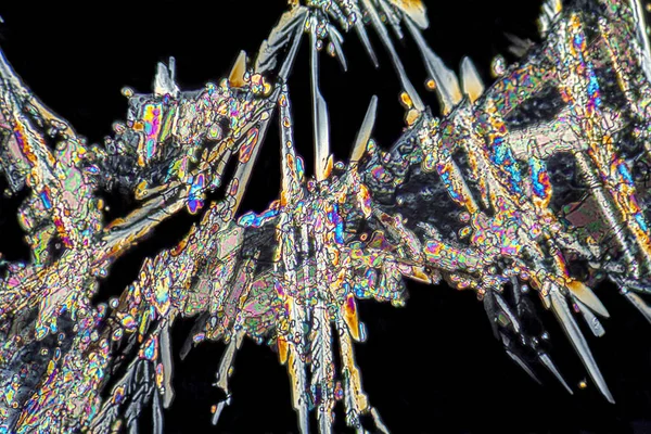 Микрокристаллы жидких удобрений — стоковое фото