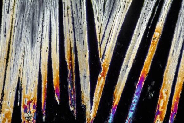 Микрокристаллы додецилсульфата натрия — стоковое фото