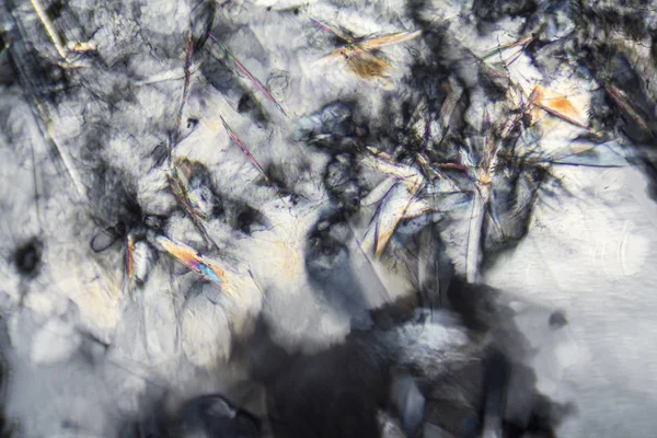 Микрокристаллы додецилсульфата натрия — стоковое фото
