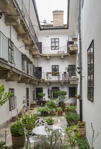 Patio in Budapest — Stock Photo, Image