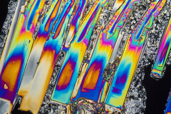 Sodium nitrate microcrystals — Stock Photo, Image